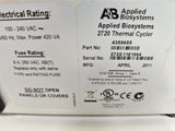 ABI Applied Biosystems PCR System 2720 Thermocycler, temperature verified.