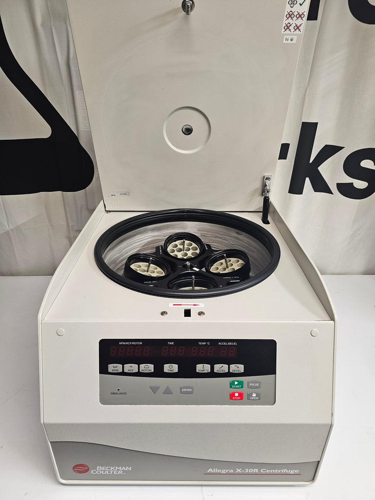 Beckman Coulter Allegra X-30R (B06320), SX4400 rotor, buckets, tested. See video!