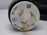 NEMA L6-20 to LAPP USA 720226FX 30A 2P-3W 250V Power Cable Plug Adapter