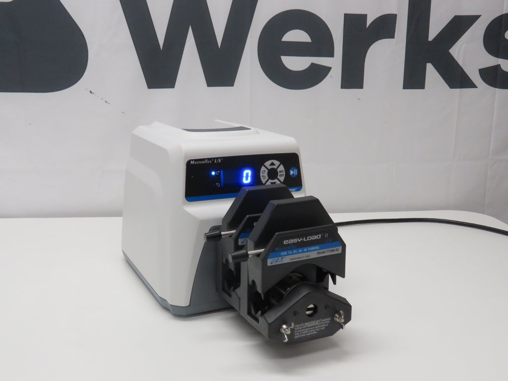 Cole Palmer MasterFlex L/S 07528-20 w/ 77200-52 Easy-Load II Peristaltic Pump DUAL Head