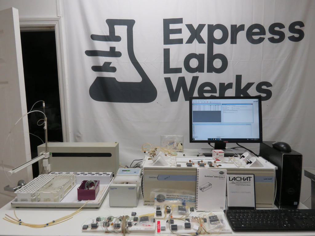 LACHAT QuikChem QC8500 Series 2 Flow Injection Analysis ASX-500 RP-150 w/ Omnion 4 PC #2