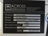 2023 Across International 1200°C Tube Furnace STF1200-50X600  Exceptional Shape!
