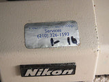 Nikon Labophot Microscope w/ 2x, 4x, 10x, 20x & 40x Optics, Condenser, Dual Head