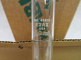 (9) Kimble Exax 50mL Graduation Tall Form Nessler Tube, 20mm OD X 298mm L #45315