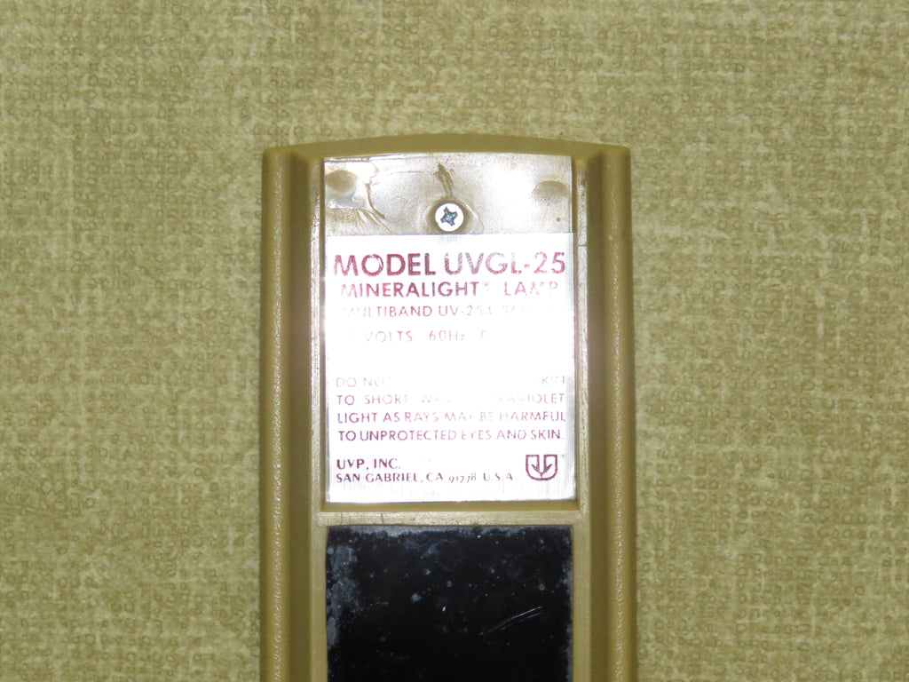 UVP UVGL-25 Mineralight Lamp Multiband Light UV-254-366NM 115V 60Hz  Express Lab Werks, LLC