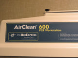 AIR CLEAN 600 PCR WORKSTATION with UV AC632LFUVC 120 Volts, Low Hours!