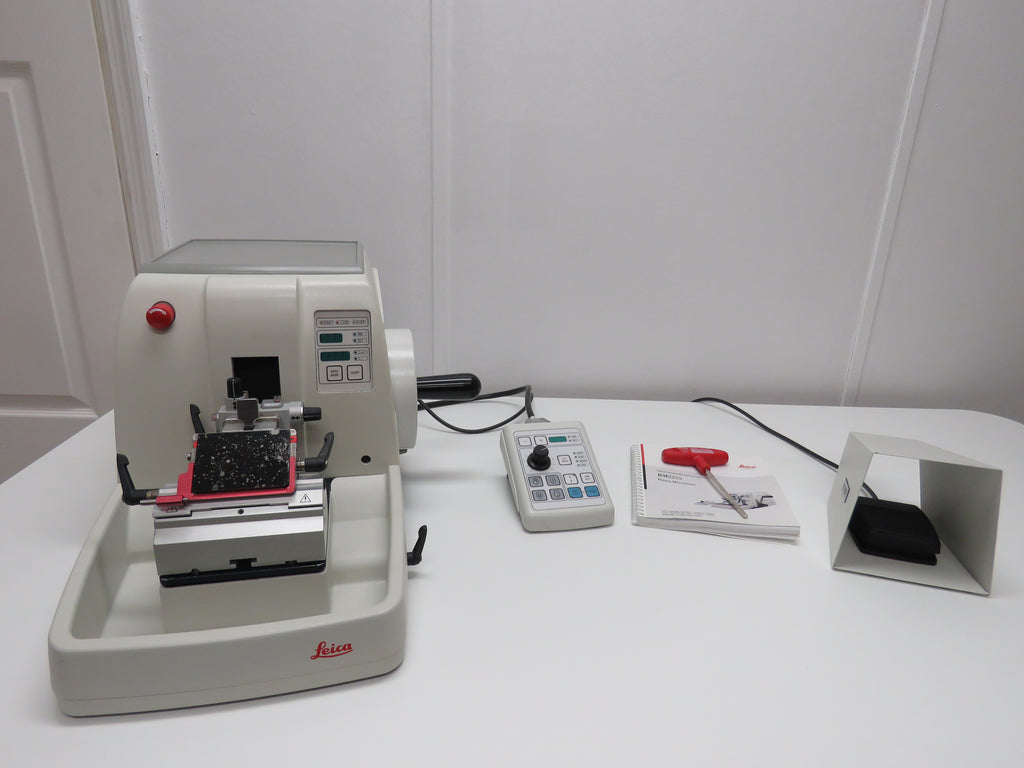 2015 Leica RM2255 Fully Automated Rotary Microtome w/ Remote control & Foot Pedal