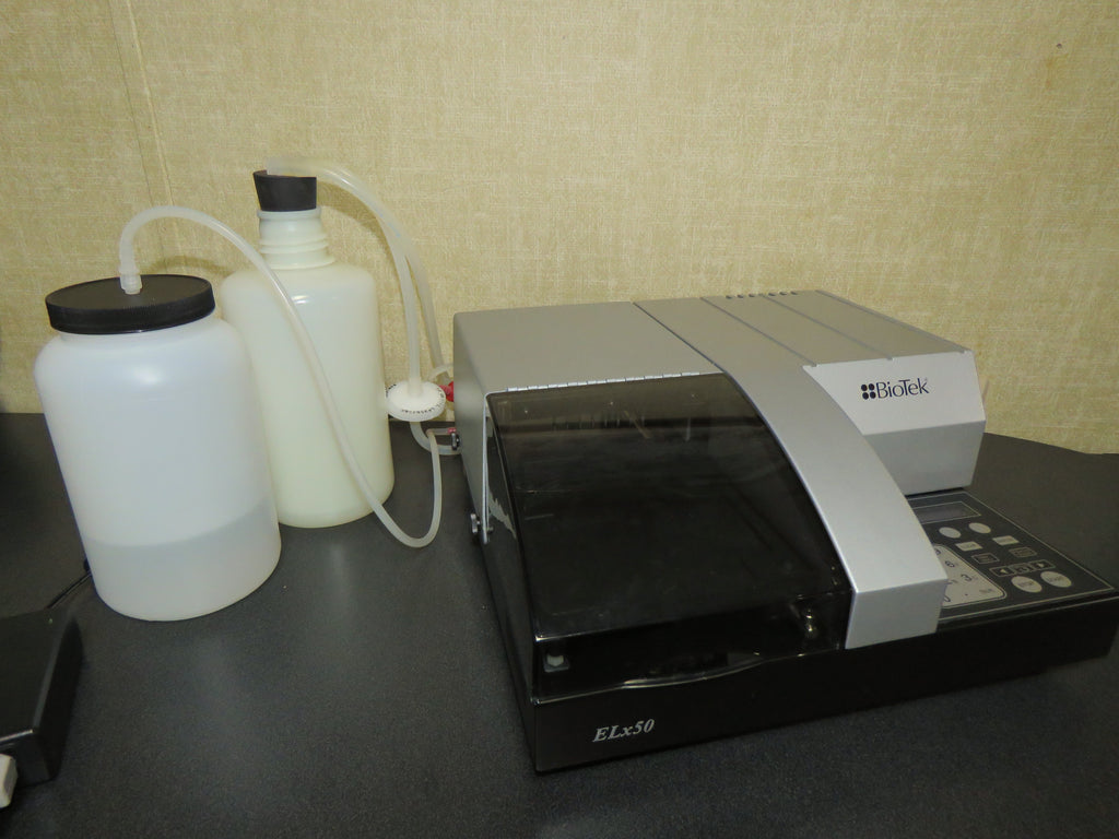BioTek ELx50 Microplate Strip Washer with Bottles & Warranty VIDEO!
