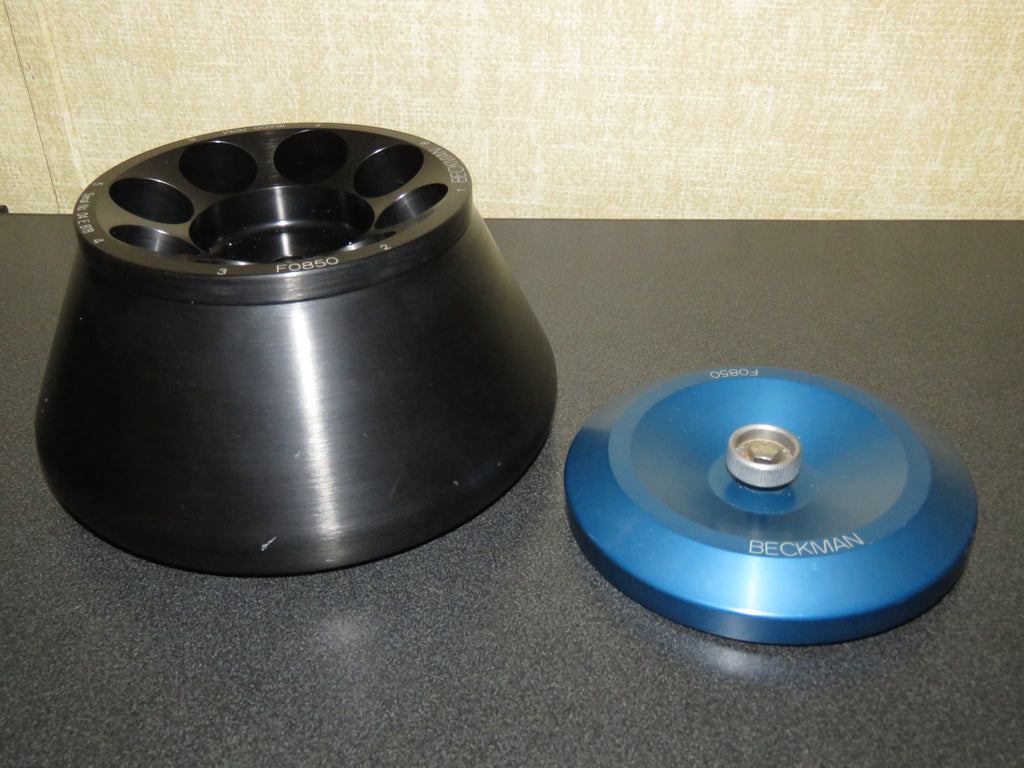 Beckman F0850 Fixed-Angle Centrifuge Rotor 8 x 50 mL 16,500 rpm