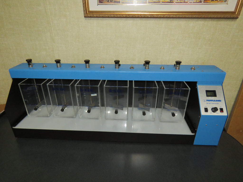 Phipps and Bird Model PB-700 Jar Tester-Lab Stirrer, 6-Paddle w/ Illuminated Base, up to 300 RPM