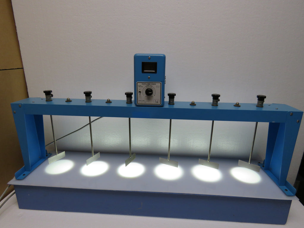 Phipps & Bird 7790-400 Flocculation Stirrer - Jar Tester with FLOC illuminator Base