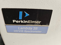 Perkin Elmer Lambda 35 UV/Vis Spectrophotometer w/ S10 AS, computer, tested