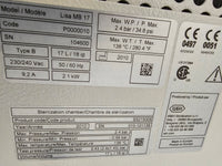 ADEC W&H LISA MB17 Dental Autoclave Sterilizer #1. Low runs.