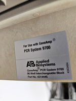 Perkin Elmer ABI GeneAmp PCR 9700 Thermocycler - 96-Well Aluminum Module