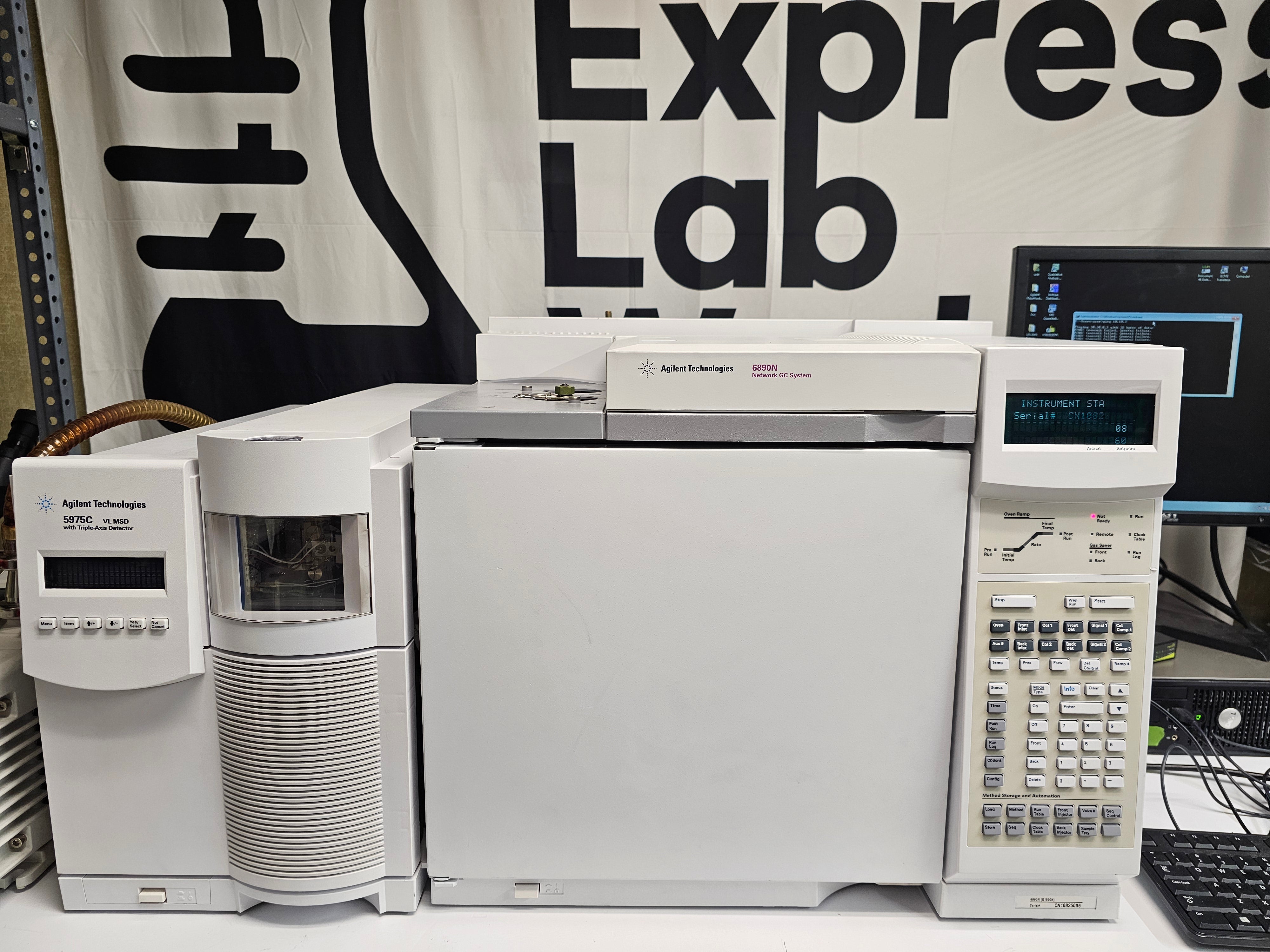 Agilent 6890N GC 5975C Diffusion EI MSD, S/SL, low runs, see tune repo ...