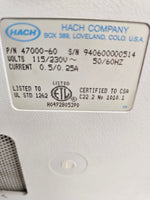 HACH 2100N Laboratory Turbidimeter 47000-60, Unit #2, calibrated