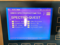 UNICO 4802 UV/Vis Spectrophotometer w/ 4 sample holder, tested, warranty