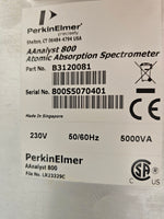 Perkin Elmer AAnalyst 800 Atomic Absorption Spectrometer