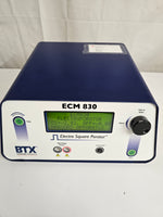 BTX ECM 830 Electroporation Electro Square Porator, Square Wave, 5 to 500V