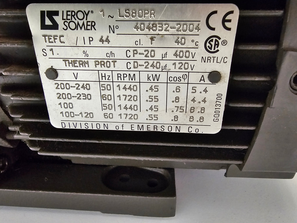 Agilent Varian DS302 Vacuum Pump, Model 949-9325S006, 120V, 1 phase, t ...