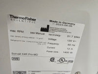 2023 Thermo Scientific Sorvall X4R Pro MD centrifuge IVD. Low usage. See video!