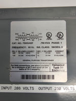 SQUARE D Buck Boost Transformer Model 750SV43F