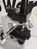 Leitz Dialux Trinocular Head Microscope w/ four objectives