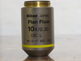 NIKON Plan Fluor 10x/0.30 DIC L - Made in Japan