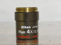 NIKON Plan 4x/0.10 Infinity WD 30 Objective - Made in Japan