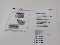 Cole Parmer MasterFlex I/P 7592-82 w/ Easy-Load 77601-60 & 7592-40 0.2 HP Pump Drive