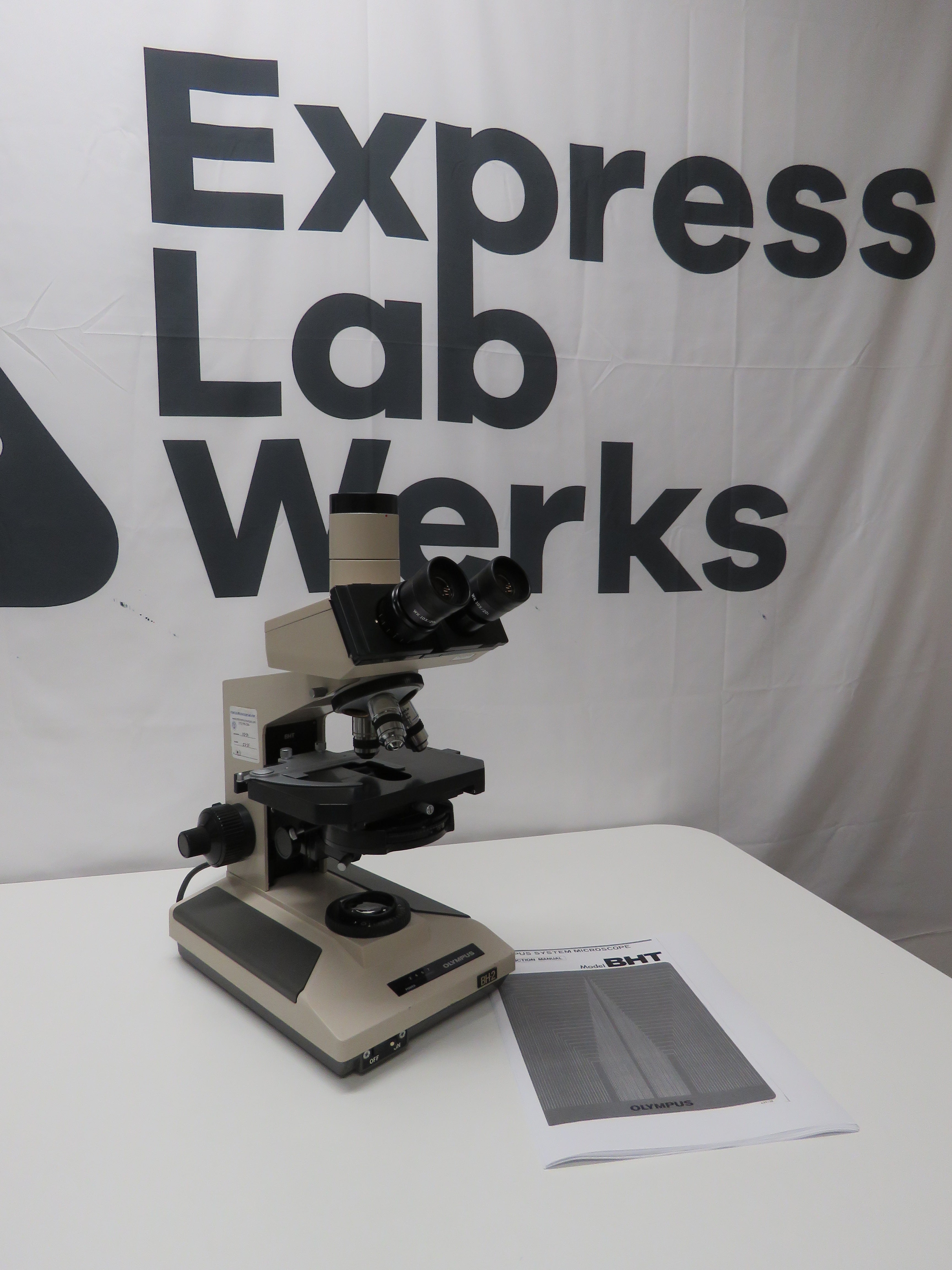 Olympus BH-2 BHT Microscope - S Plan 100x 40x 10x Objectives with Manu ...