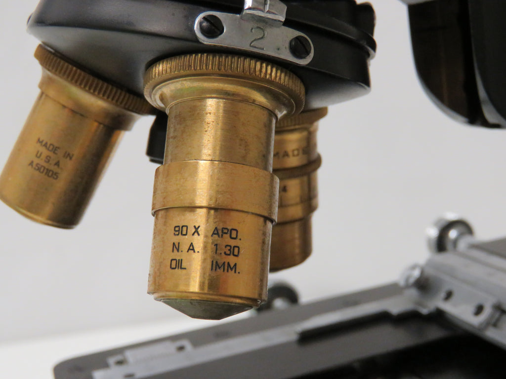 VINTAGE Series 15 American Optical AO Stereo microscope w/ BRASS Objec ...
