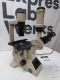 Olympus Microscope CK2 Inverted PC Microscope w/ 3 Objectives Photomicro Adapter L