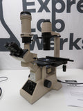 Olympus Microscope CK2 Inverted PC Microscope w/ 3 Objectives Photomicro Adapter L