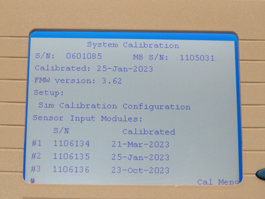 GE KAYE VALIDATOR X2005 U w/ 3 SIM - SENSOR INPUT MODULES - 2023 CAL ...