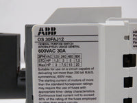 ABB OS 30FAJ12 30A 3P 600V General Purpose Switch w/Handle &  Fuses