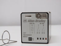 Allen Bradley 700-HA32A1 SER-D 10A RELAY and Base 700-HN100 with retainer clip