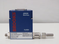 Brooks Instrument 4800 Series Mass Flow Meter O2, 500 sccm Inlet 25 psig outlet 7 psig