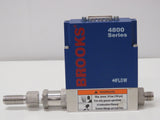 Brooks Instrument 4800 Series Mass Flow Meter O2, 500 sccm Inlet 25 psig outlet 7 psig