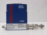 Brooks Instrument 4800 Series Mass Flow Meter AIR, 5 slpm Inlet 25 psig Outlet 7 Psig