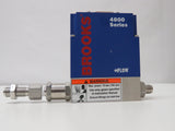 Brooks Instrument 4800 Series Mass Flow Meter AIR, 0-10 SLPM Inlet 7 psig Outlet 0 Psig