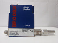 Brooks Instrument 4800 Series Mass Flow Meter N2, 0-1 SLPM Inlet 7 psig Outlet 0 Psig