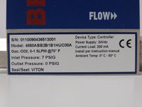 Brooks Instrument 4800 Series Mass Flow Meter CO2, 0-1 SLPM Inlet 7 psig Outlet 0 Psig