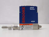 Brooks Instrument 4800 Series Mass Flow Meter CO2, 0-1 SLPM Inlet 7 psig Outlet 0 Psig