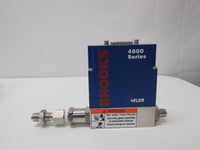 Brooks Instrument 4800 Series Mass Flow Meter CO2, 0-5 SLPM Inlet 7 psig Outlet 0 Psig