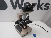 Olympus Ch-2 CHT Microscope W/ 4x, 10x, 40x, 100x Objectives - TESTED