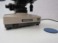 Olympus Ch-2 CHT Microscope W/ 4x, 10x, 40x, 100x Objectives - TESTED