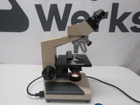 Olympus Ch-2 CHT Microscope W/ 4x, 10x, 40x, 100x Objectives - TESTED