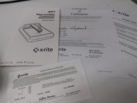 X-rite 301 Transmission Densitometer w/Manual, Factory 301-27 Calibration Strip