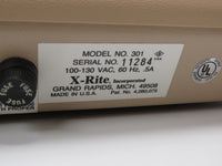 X-rite 301 3M 222 B&W Transmission Densitometer w/ Manual, Calibration Strip